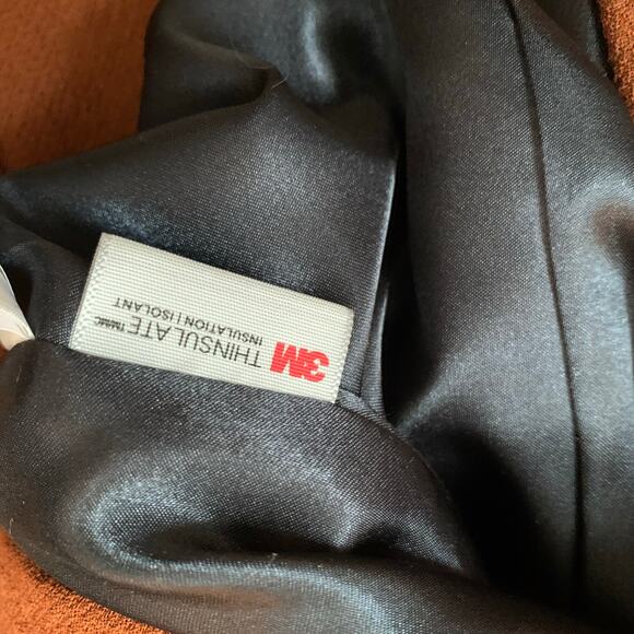 J Crew Lady Day Coat Redwood Size 2 Italian Wool Thinsulate Lined Rust Brown - Picture 5 of 7